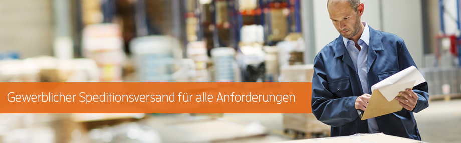 Gewerblicher Speditionsversand für alle Anforderungen